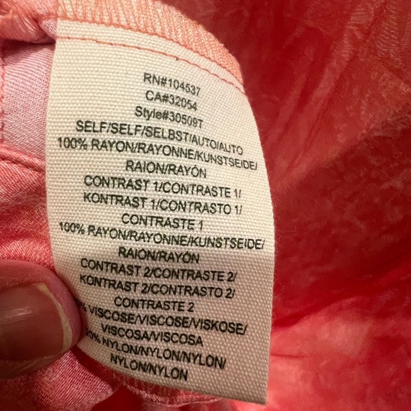 NWT new medium Anthropologie Tiny Saturday casual tunic dress pink tee print - Picture 12 of 14